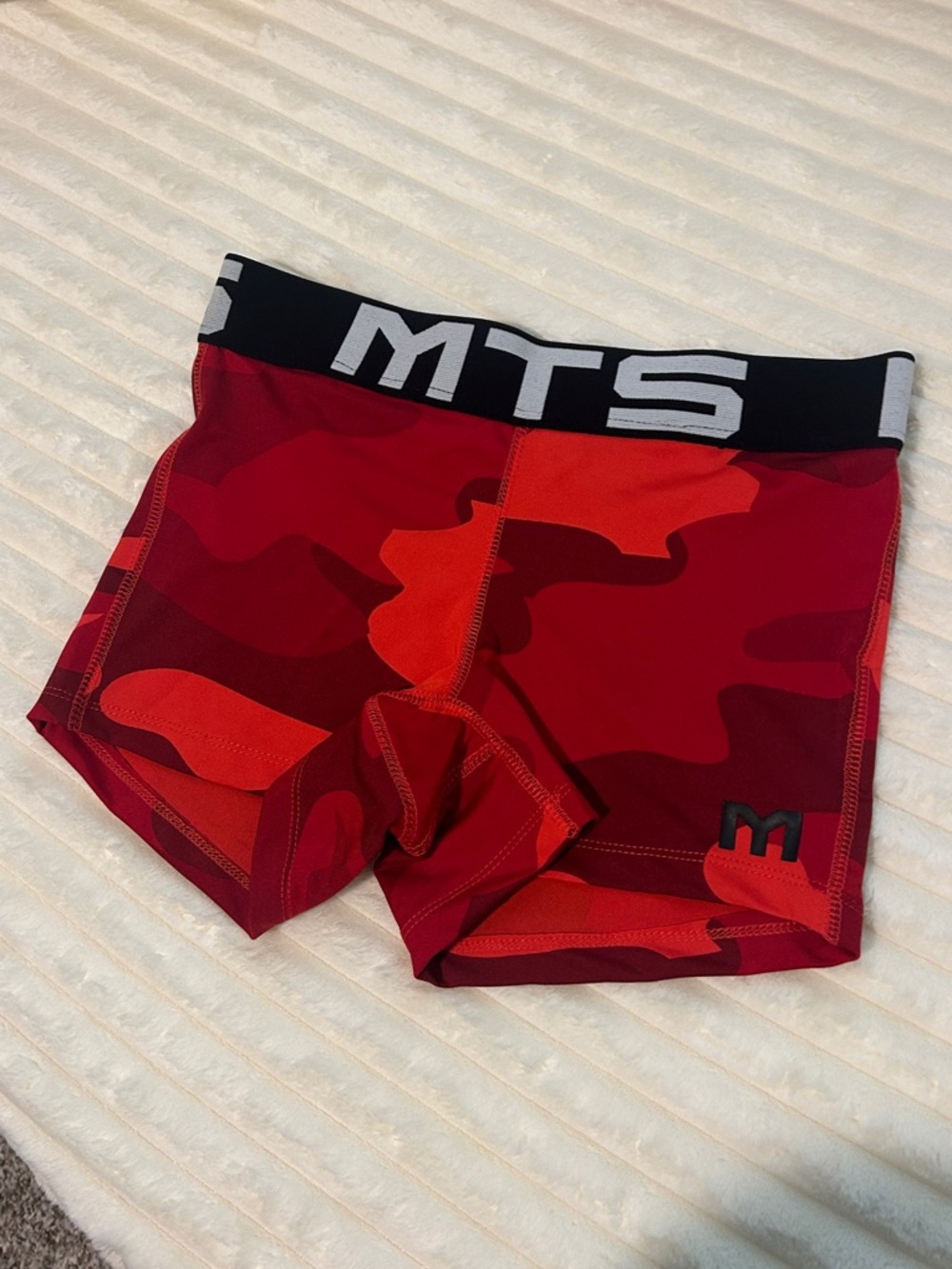 mts Red Camouflage Compression Shorts
